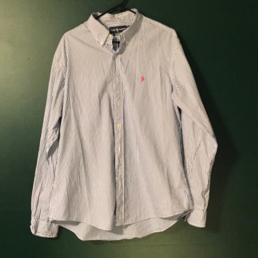 Striped Polo Dress Shirt
